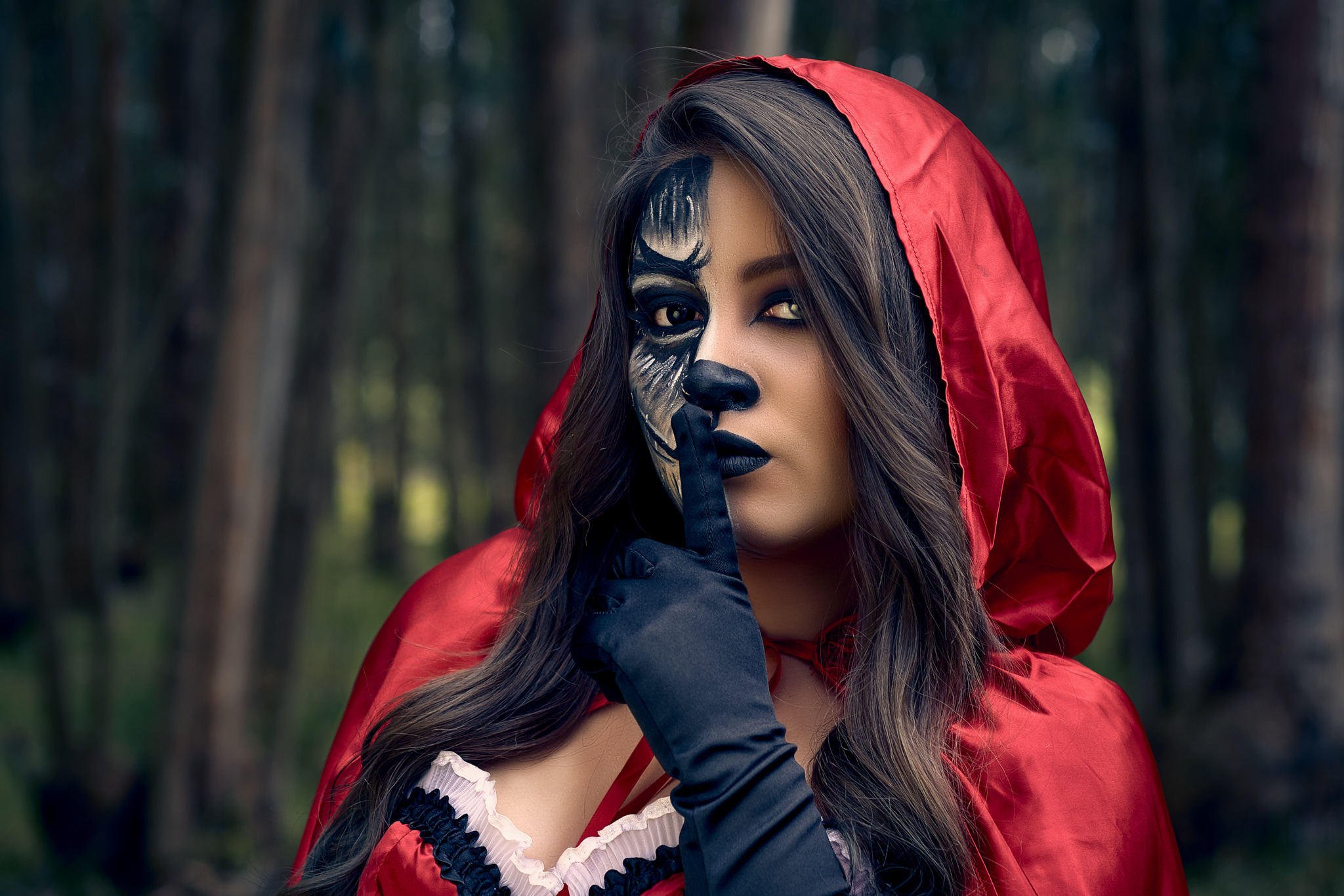 Molly red wolf cosplay. Красная шапочка Фемдом.